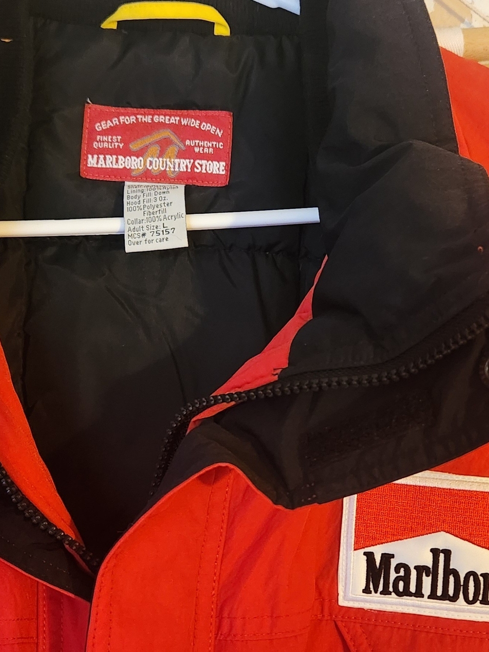 Vintage Marlboro Red and Black Men's Jacket